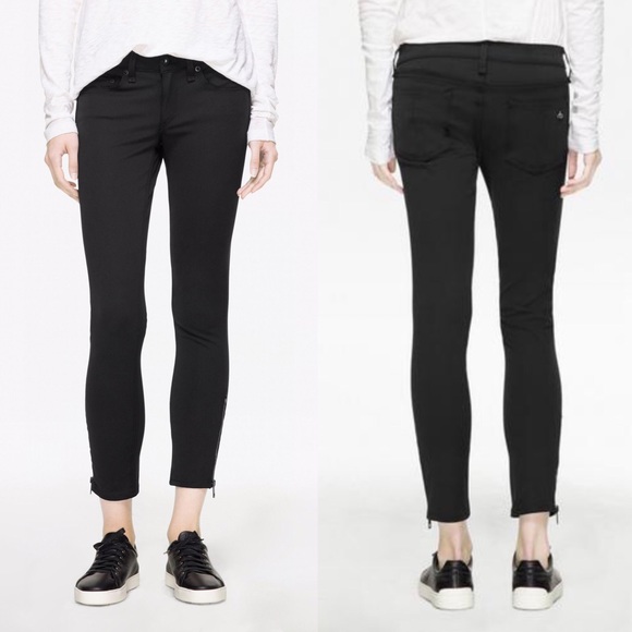 Ankle Zip Skinny Jeans by Rag and Bone x Intermix - Picture 8 of 8
